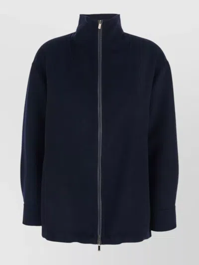 S Max Mara High Collar Jacket Long Sleeve Design
