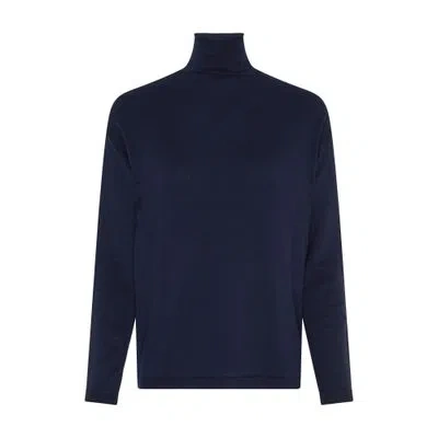 S Max Mara High-neck Sweater In Blue