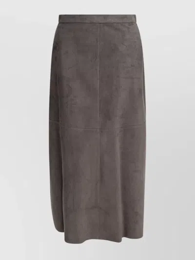 S Max Mara High Waist Skirts Seam Detailing In Gray