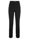 S Max Mara Conico High Waist Straight Leg Trousers In Nero