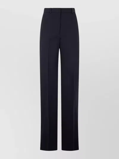S Max Mara High Waist Tailored Wide Leg Trousers In Black