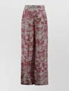 's Max Mara High Waist Wide Leg Trousers With Side Pockets