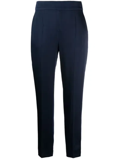 S Max Mara High-waisted Trousers In Blue