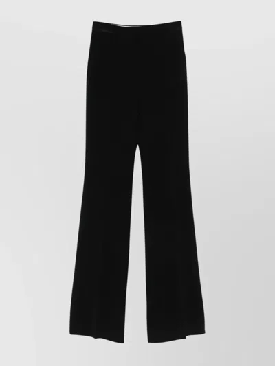 S Max Mara High-rise Flared Trousers In Black