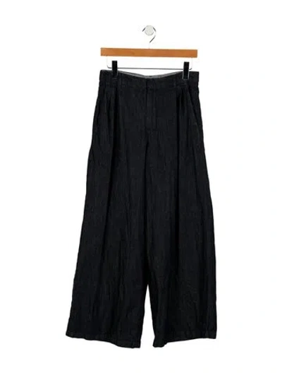 Pre-owned 's Max Mara High-rise Wide Leg Jeans In Blue