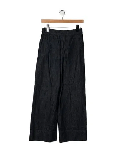 Pre-owned 's Max Mara High-rise Wide Leg Jeans In Blue