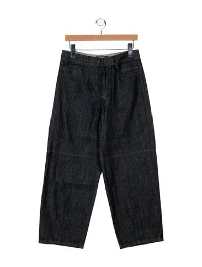 Pre-owned 's Max Mara High-rise Wide Leg Jeans In Blue
