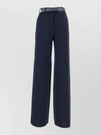 S Max Mara High-rise Wide-leg Trousers In Blue