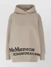 's Max Mara Hooded Oversized Sweatshirt Ribbed Cuffs In Neutral