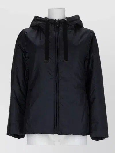S Max Mara Hooded Puffer Parka Coat In Blue