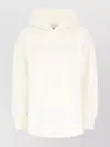 's Max Mara Hooded Ribbed Cuffs Top In White