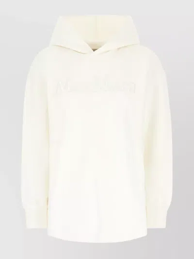 'S MAX MARA HOODED RIBBED CUFFS TOP