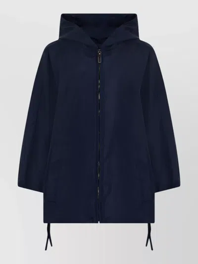 S Max Mara Hooded Taffeta Jacket Casual Fit