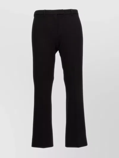 S Max Mara Humanitarian Flared Leg Trousers In Black