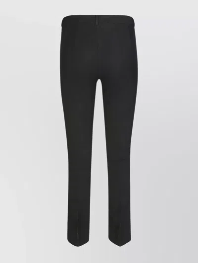 's Max Mara Humanity Straight Leg Trousers With Belt Loops In Black