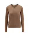 S Max Mara Idoneo Wool Sweater In Brown