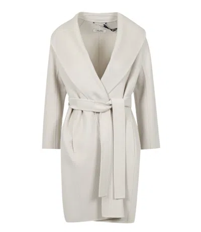 S Max Mara Coats Ivory In Neutral