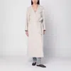 's Max Mara Ivory Wool Robe Coat In Neutral