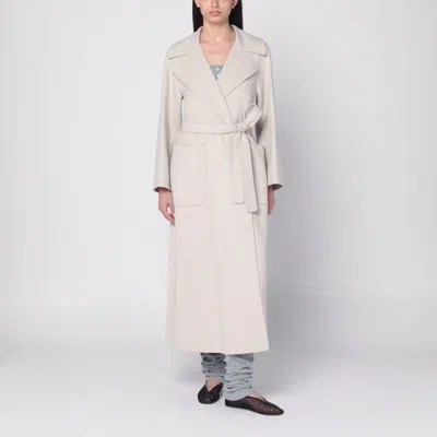 's Max Mara Ivory Wool Robe Coat In Neutral