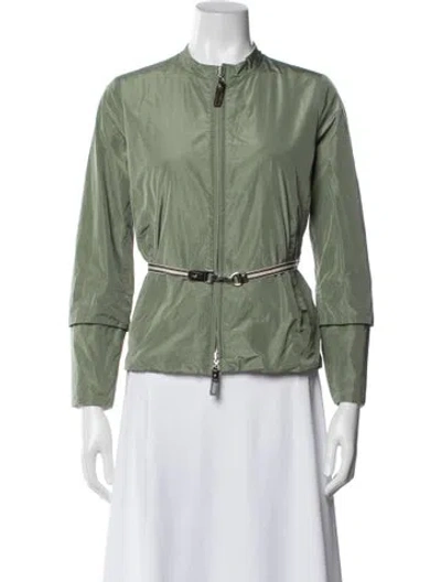 Pre-owned S Max Mara Jacket In Green/neutrals