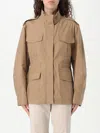 S Max Mara Leila Twill Belted Jacket In Brown