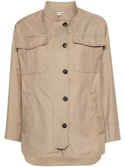 S Max Mara Valerie Shirt Jacket In Brown