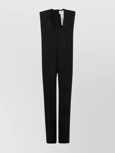 's Max Mara Jumpsuit V-neck Full Length Trousers In Black