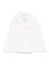S Max Mara 'double-breasted Jacket In Cotton And Linen In Neutrals