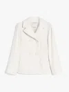 S Max Mara Women's Kasia Jacket Ecru | Size 46 | 2519041053600025