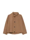 S Max Mara Kate Button-fastening Jacket In Brown