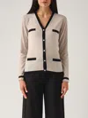 's Max Mara Kenya Cardigan In Nero-tortora