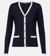 's Max Mara Kenya Virgin Wool Cardigan In Blue