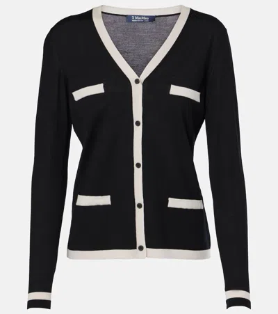 's Max Mara Kenya Wool Cardigan In Black