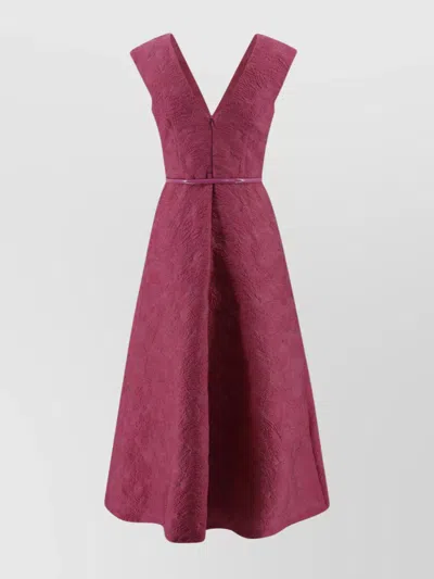 S Max Mara Knee Length Dress A-line Silhouette In Pink