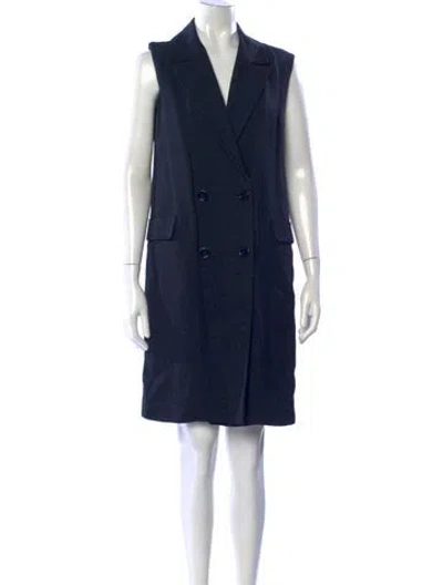 Pre-owned S Max Mara Knee-length Dress In Blue