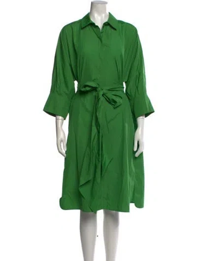 Pre-owned S Max Mara Knee-length Dress In Green