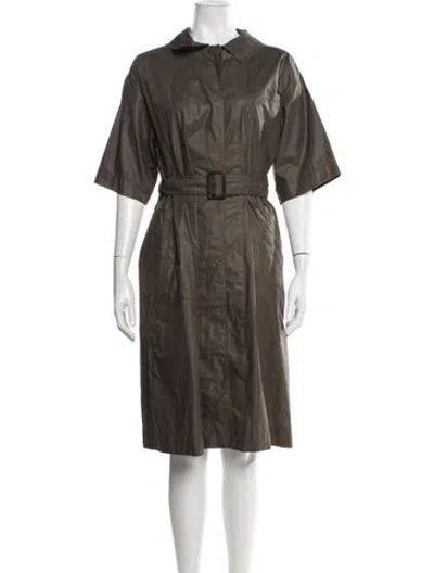 Pre-owned S Max Mara Knee-length Dress In Green
