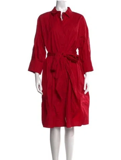Pre-owned S Max Mara Knee-length Dress W/ Tags In Red