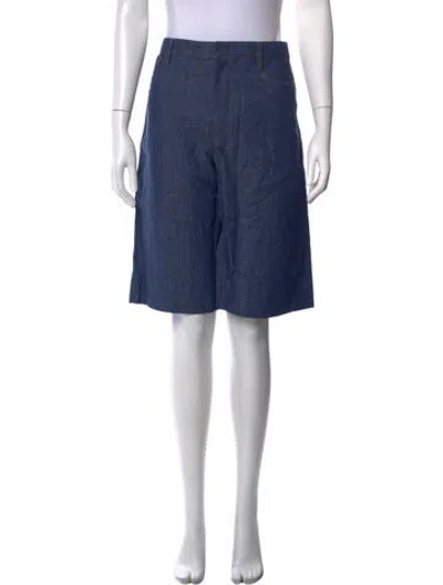 Pre-owned S Max Mara Knee-length Shorts W/ Tags In Blue