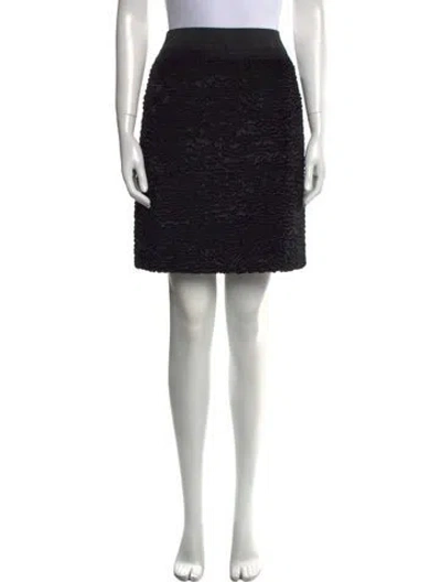 Pre-owned S Max Mara Knee-length Skirt In Black