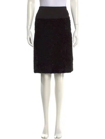 Pre-owned S Max Mara Knee-length Skirt In Black