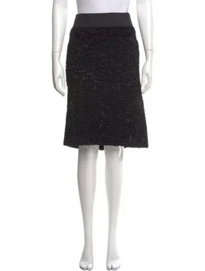 Pre-owned S Max Mara Knee-length Skirt In Black