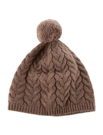 Pre-owned S Max Mara Knit Beanie In Neutrals