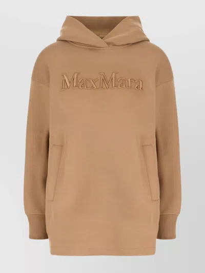 'S MAX MARA KNITWEAR RIBBED CUFFS HOODED DESIGN FRONT POCKETS