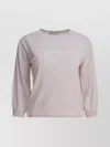 S Max Mara Knitwear With Long Sleeves And Round Neck In Pink