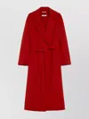 's Max Mara Lapel Collar Wool Wrap Coat
