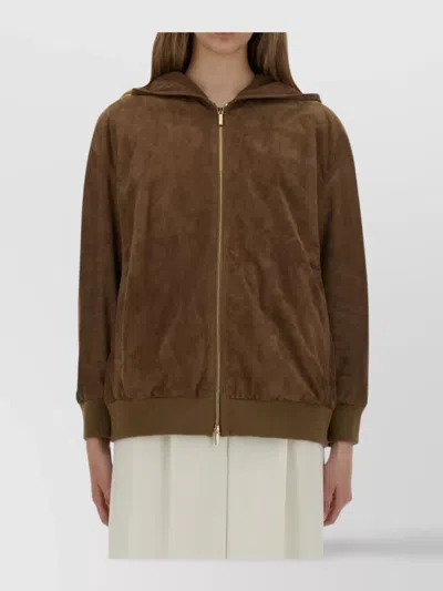 S MAX MARA LEATHER JACKET