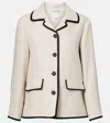 S Max Mara Leslie Linen Jacket In Beige