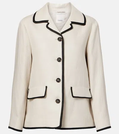 's Max Mara Leslie Linen Jacket In Beige