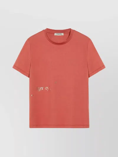 'S MAX MARA LETTERING PRINT CREW-NECK T-SHIRT